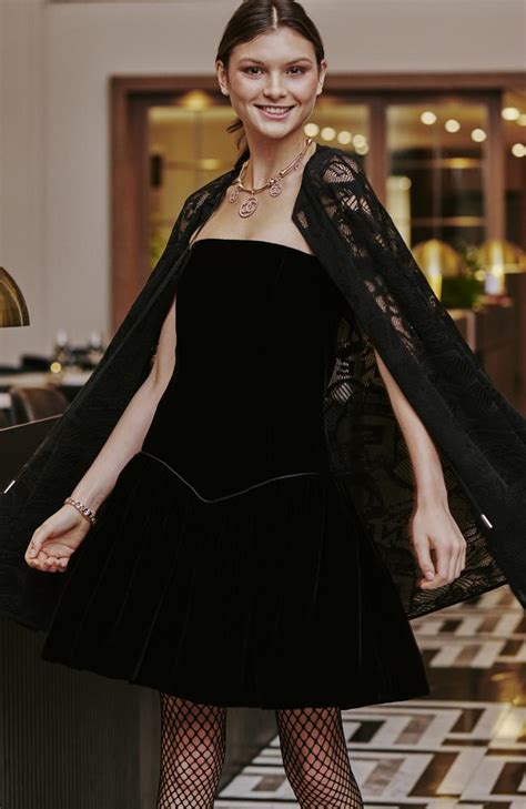 chanel black dress with logo|elegant Chanel dresses.